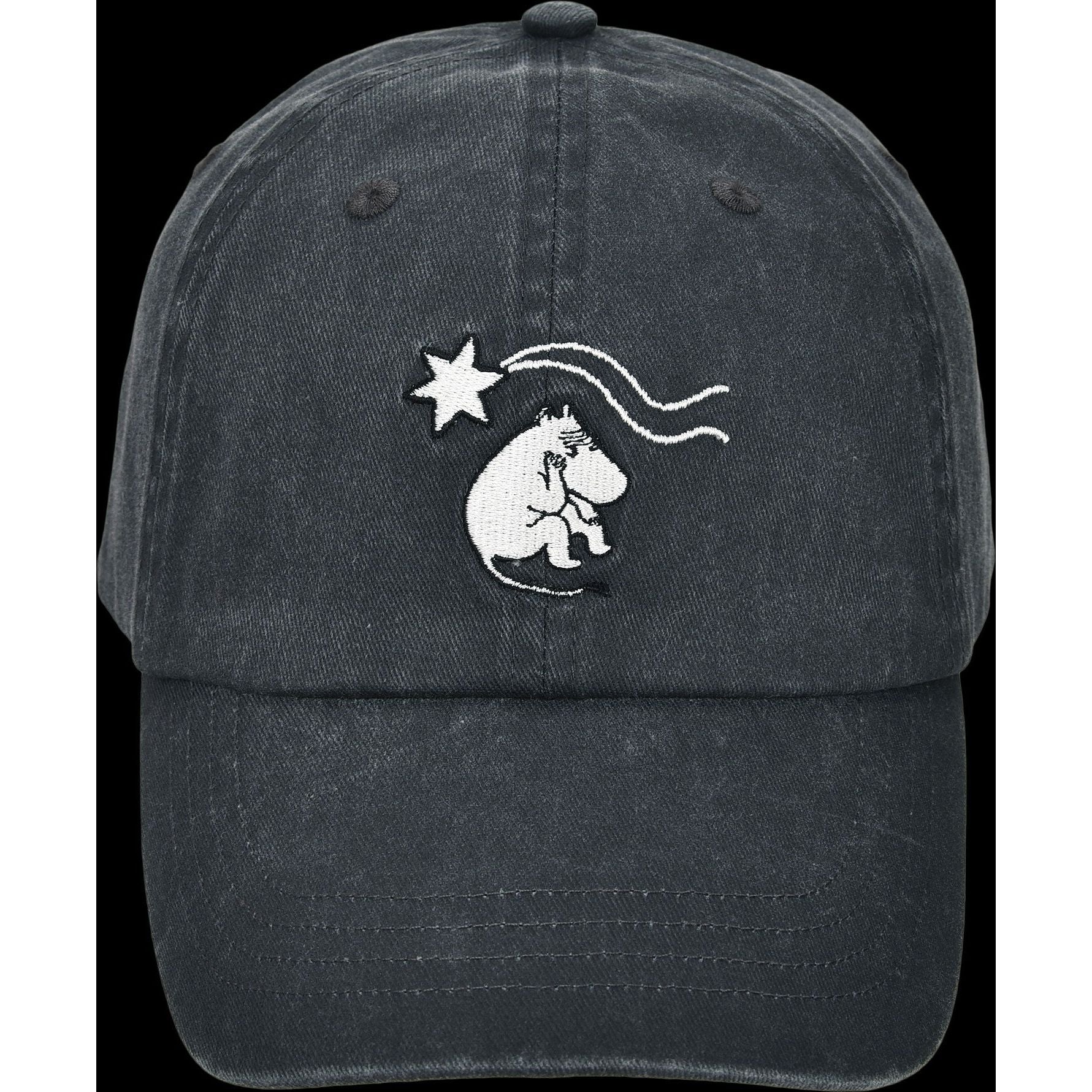 Novels Washed Denim Adult Cap - Grey